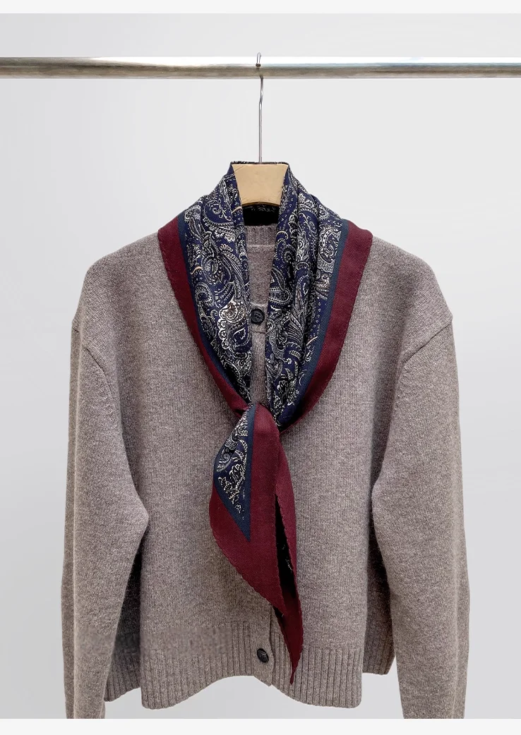 30% Nature Silk 70% Wool Triangle Scarf for Women Accessories Winter Ethnic Paisley Pattern Silk Scarf Elegant Womens Shawl
30% Nature Silk 70% Wool Triangle Scarf for Women Accessories Winter Ethnic Paisley Pattern Silk Scarf Elegant Womens Shawl