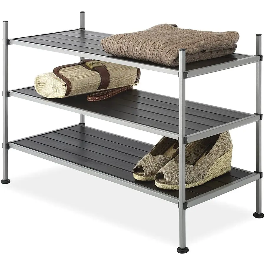 3 Tier Closet Storage Shelves Shoe Rack and Home Organizer
3 Tier Closet Storage Shelves Shoe Rack and Home Organizer