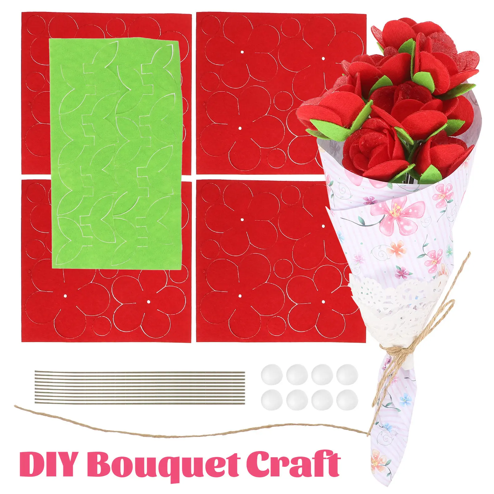 2Sets Unique Bouquet Craft Material Unfinished DIY Flower Kit for Kids Hand-Making Supplies Improve Coordination Cognitive
2Sets Unique Bouquet Craft Material Unfinished DIY Flower Kit for Kids Hand-Making Supplies Improve Coordination Cognitive