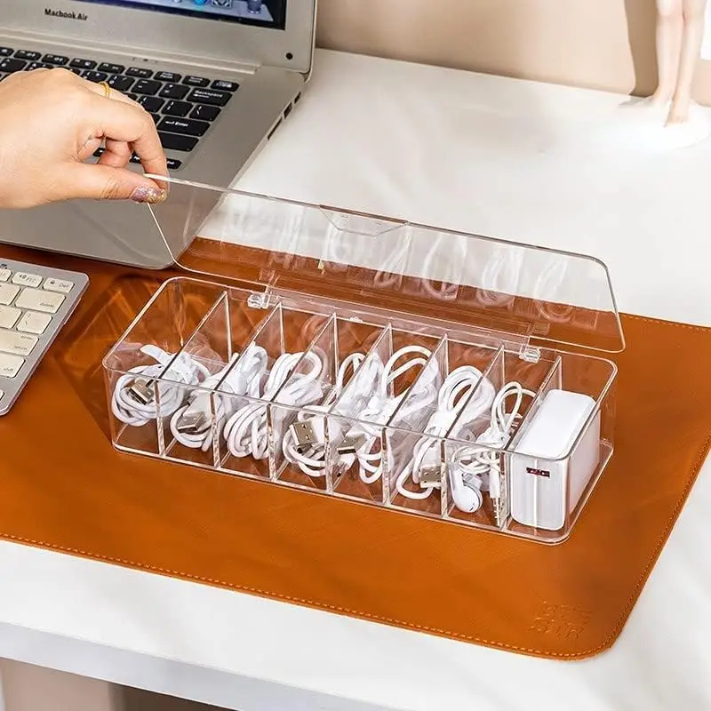 Data Cable Storage and Organizing Box, Desktop Small Item Storage Box, Jewelry Key Covered Dust-proof Storage Box
Data Cable Storage and Organizing Box, Desktop Small Item Storage Box, Jewelry Key Covered Dust-proof Storage Box
