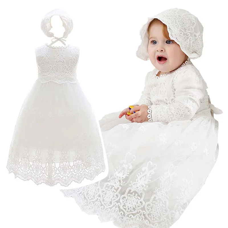Baptism Dresses for Baby Girl White Mesh Christening Gown+Bonnet Babies Elegant Embroidery Dress Baby Girl Party Vestido 1 Year
Baptism Dresses for Baby Girl White Mesh Christening Gown+Bonnet Babies Elegant Embroidery Dress Baby Girl Party Vestido 1 Year