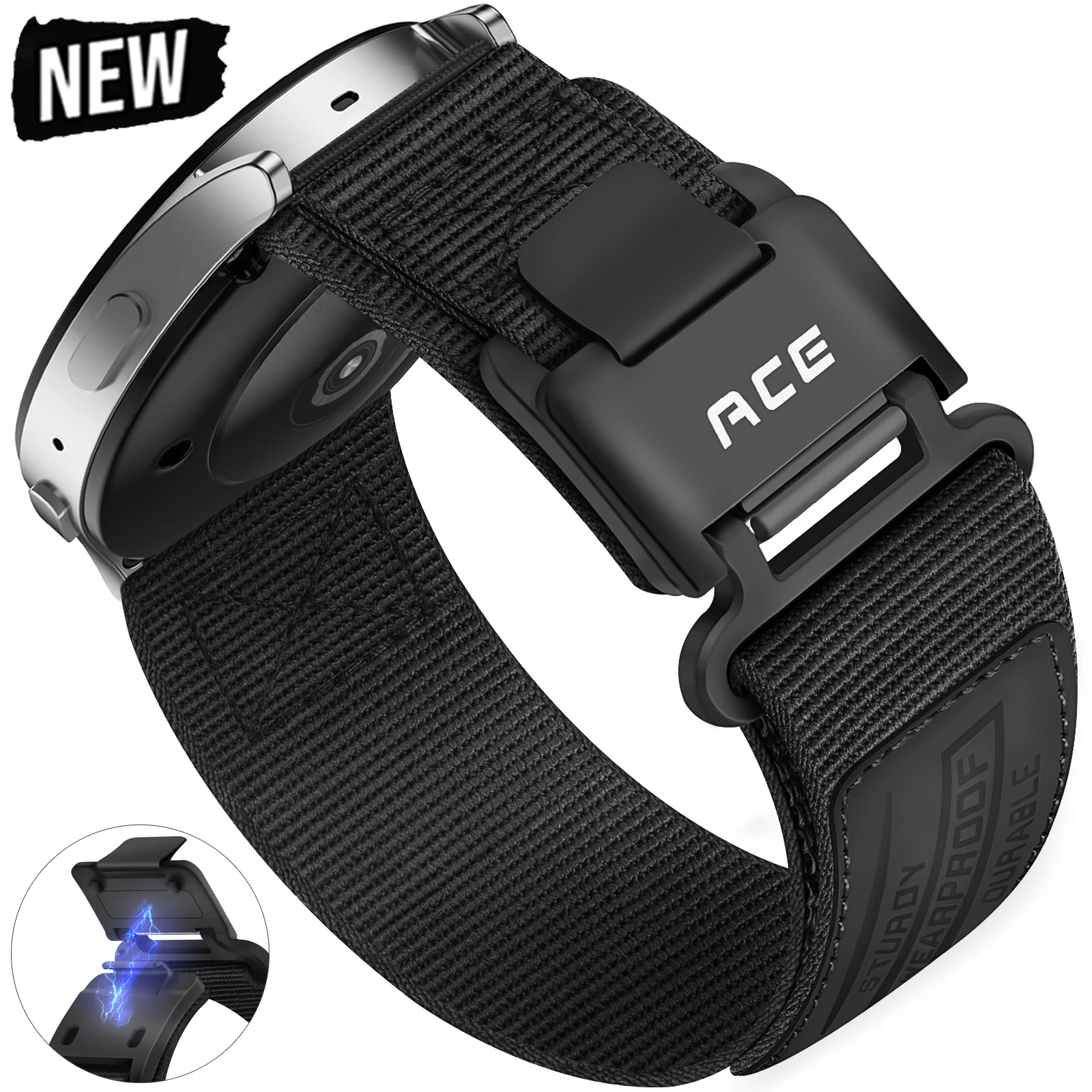 20mm Nylon Band For Samsung Galaxy Watch 7 40 44mm Watch FE Bracelet GalaxyWatch 5 Pro 45mm/4 40 44mm 6 Classic 47 43mm Strap 
20mm Nylon Band For Samsung Galaxy Watch 7 40 44mm Watch FE Bracelet GalaxyWatch 5 Pro 45mm/4 40 44mm 6 Classic 47 43mm Strap