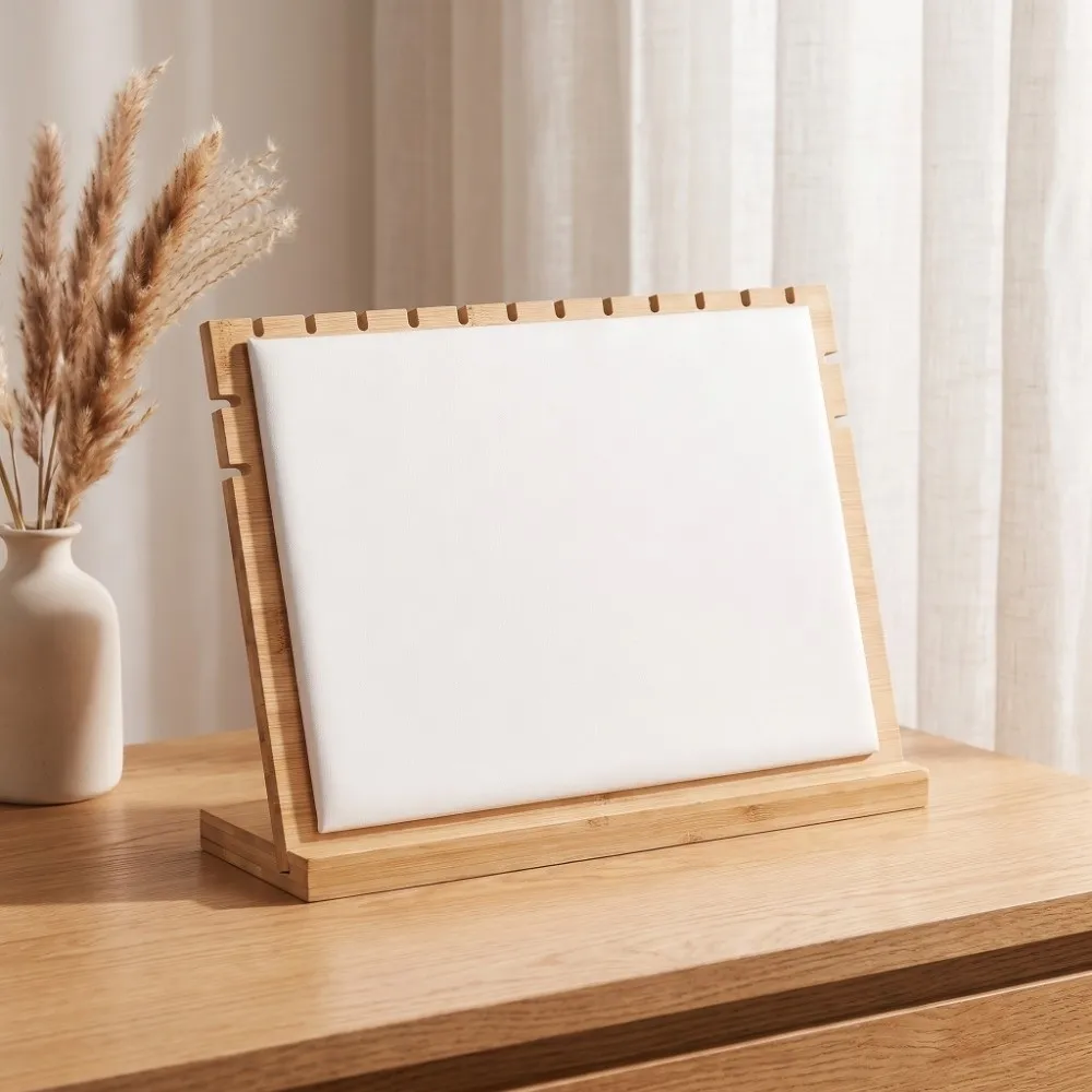 Wood Wood Display Stand Green, White, Beiges 32 x 22 x 9.5 cm Velvet Pendant Display Board Detachable Jewelry Display Rack
Wood Wood Display Stand Green, White, Beiges 32 x 22 x 9.5 cm Velvet Pendant Display Board Detachable Jewelry Display Rack