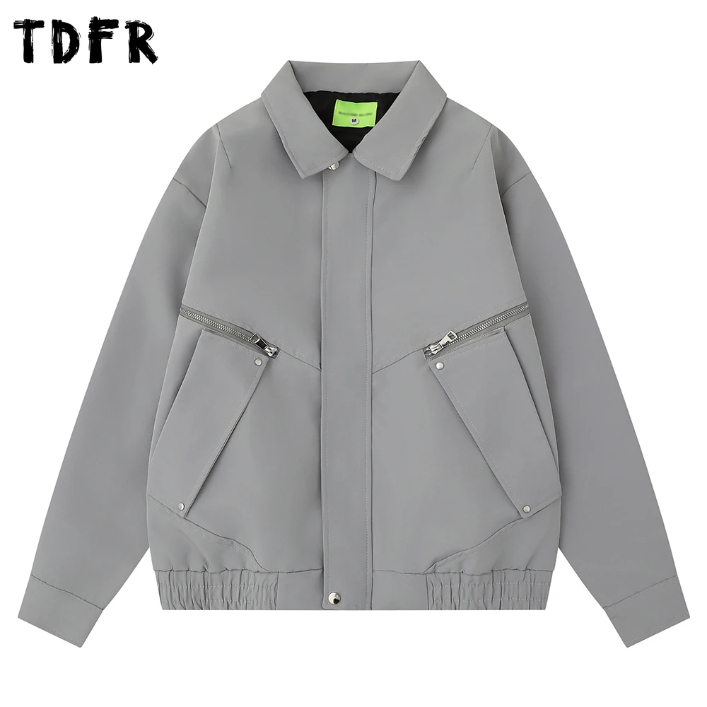 Solid Color Pocket Cargo Jacket Mens Zipper Decoration Autumn Safari Style Lapel Loose Long Sleeve Jacket Man Outerwear
Solid Color Pocket Cargo Jacket Mens Zipper Decoration Autumn Safari Style Lapel Loose Long Sleeve Jacket Man Outerwear