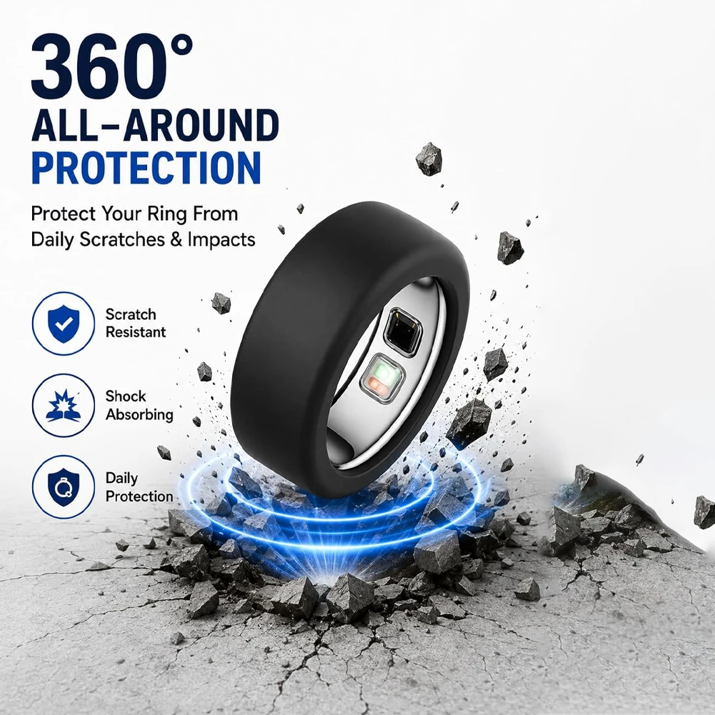 4pcs Silicone Case For Oura Ring5 In Stylish Lightweight Smart-Ring Anti-Scratch Protective Cover Samrt-Ring Accessories
4pcs Silicone Case For Oura Ring5 In Stylish Lightweight Smart-Ring Anti-Scratch Protective Cover Samrt-Ring Accessories