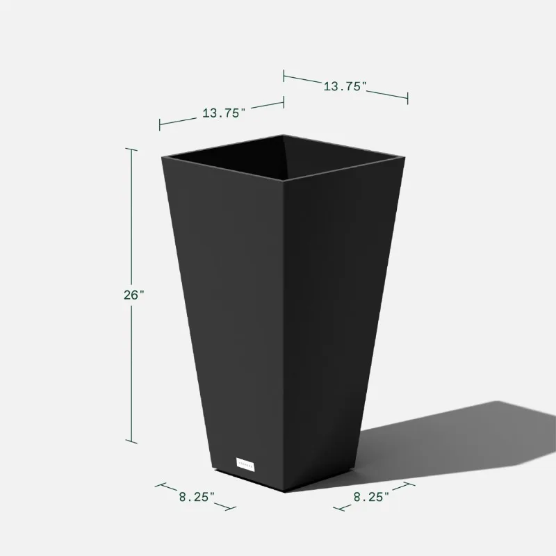Veradek Pure Series Midland Plastic Planter 26''/30'' Black/Charcoal/Forest Green/White Non-Seasonal Home Garden Outdoor Decor
Veradek Pure Series Midland Plastic Planter 26''/30'' Black/Charcoal/Forest Green/White Non-Seasonal Home Garden Outdoor Decor