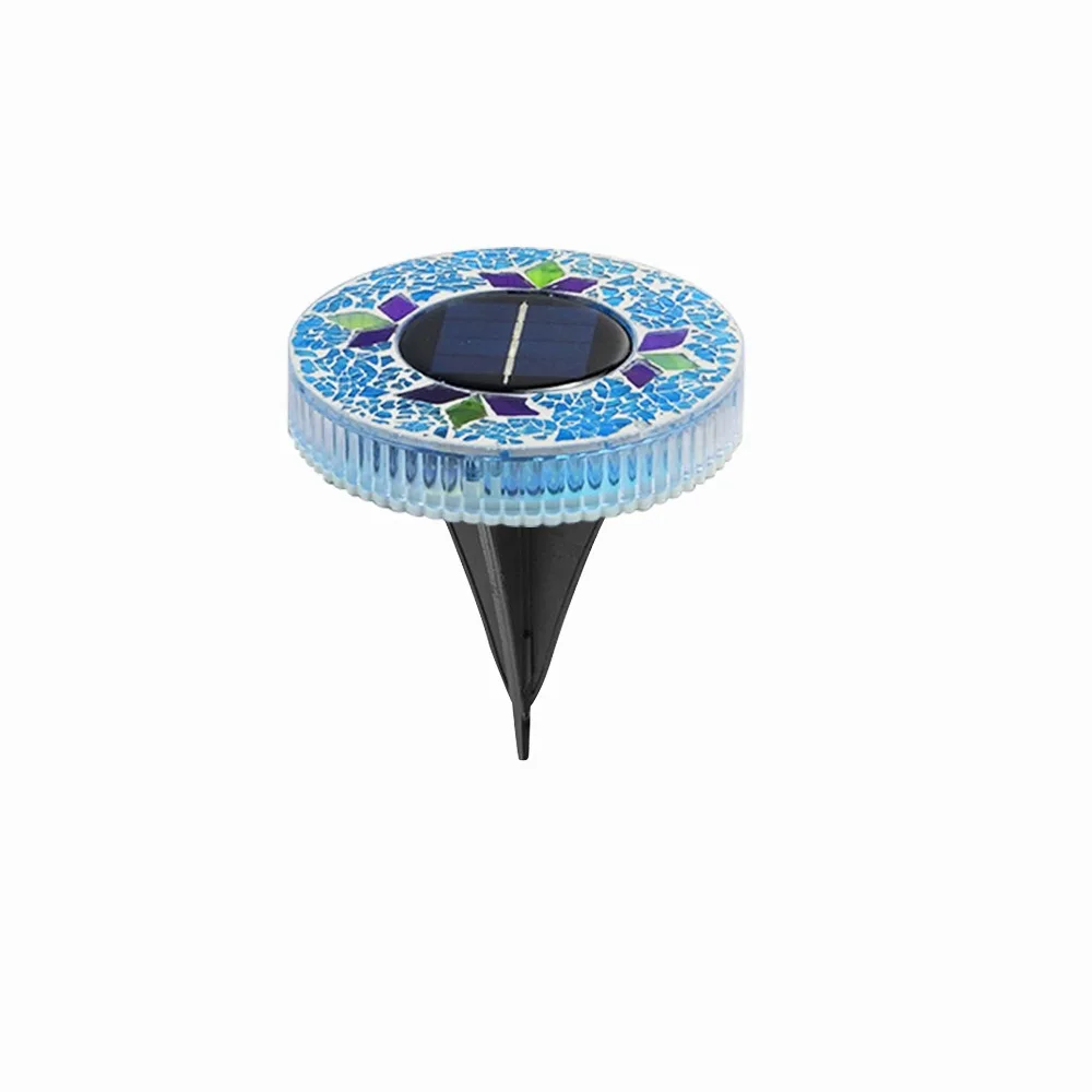 Waterproof Mosaic Solar Disk Light Auto on/Off Round LED Garden Stake Lights Courtyard Landscape Lighting Solar-powered Lights
Waterproof Mosaic Solar Disk Light Auto on/Off Round LED Garden Stake Lights Courtyard Landscape Lighting Solar-powered Lights