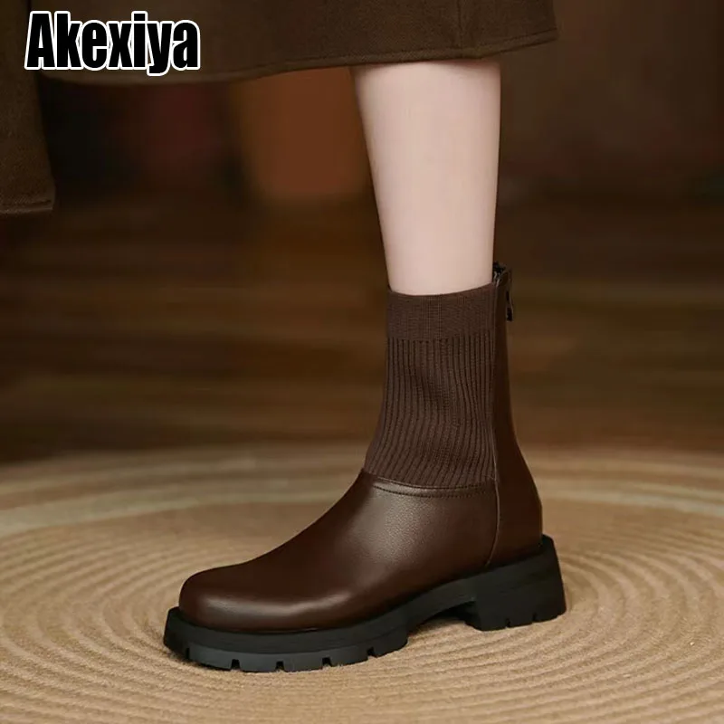 Boots Women Stretch Fabric Elastic Band LayerChunky Heel Antiskid Platform Ankle Boot Shoes Woman Boats bc7131
Boots Women Stretch Fabric Elastic Band LayerChunky Heel Antiskid Platform Ankle Boot Shoes Woman Boats bc7131