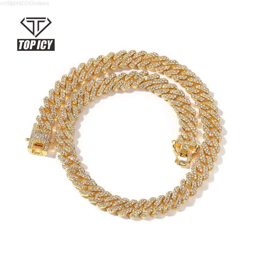 12mm Silver Cuban Chain Iced Out Rhinestone Zinc Alloy 18k Gold Plating Miami Cuban Link Chain Necklace for Women Men Wholesale
12mm Silver Cuban Chain Iced Out Rhinestone Zinc Alloy 18k Gold Plating Miami Cuban Link Chain Necklace for Women Men Wholesale