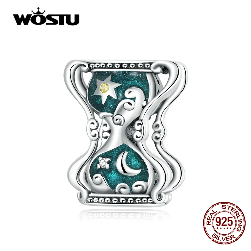 WOSTU 925 Sterling Silver Sun & Moon Hourglass Charm Zircon Bead Fit Original Bracelet For Women DIY Making Vintage Fine Jewelry
WOSTU 925 Sterling Silver Sun & Moon Hourglass Charm Zircon Bead Fit Original Bracelet For Women DIY Making Vintage Fine Jewelry
