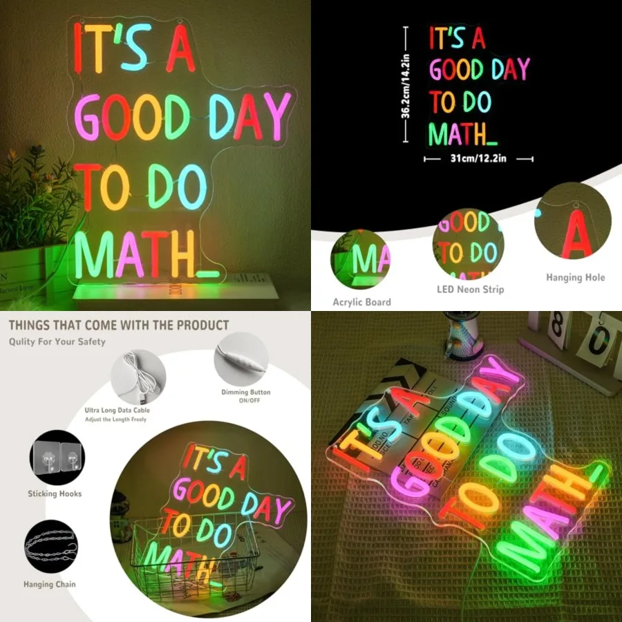 It's A Good Day To Do Neon Sign for Classroom Neon Light Letter Led Neon Signs Classroom LED Neon Lights for Room Library Decor
It's A Good Day To Do Neon Sign for Classroom Neon Light Letter Led Neon Signs Classroom LED Neon Lights for Room Library Decor