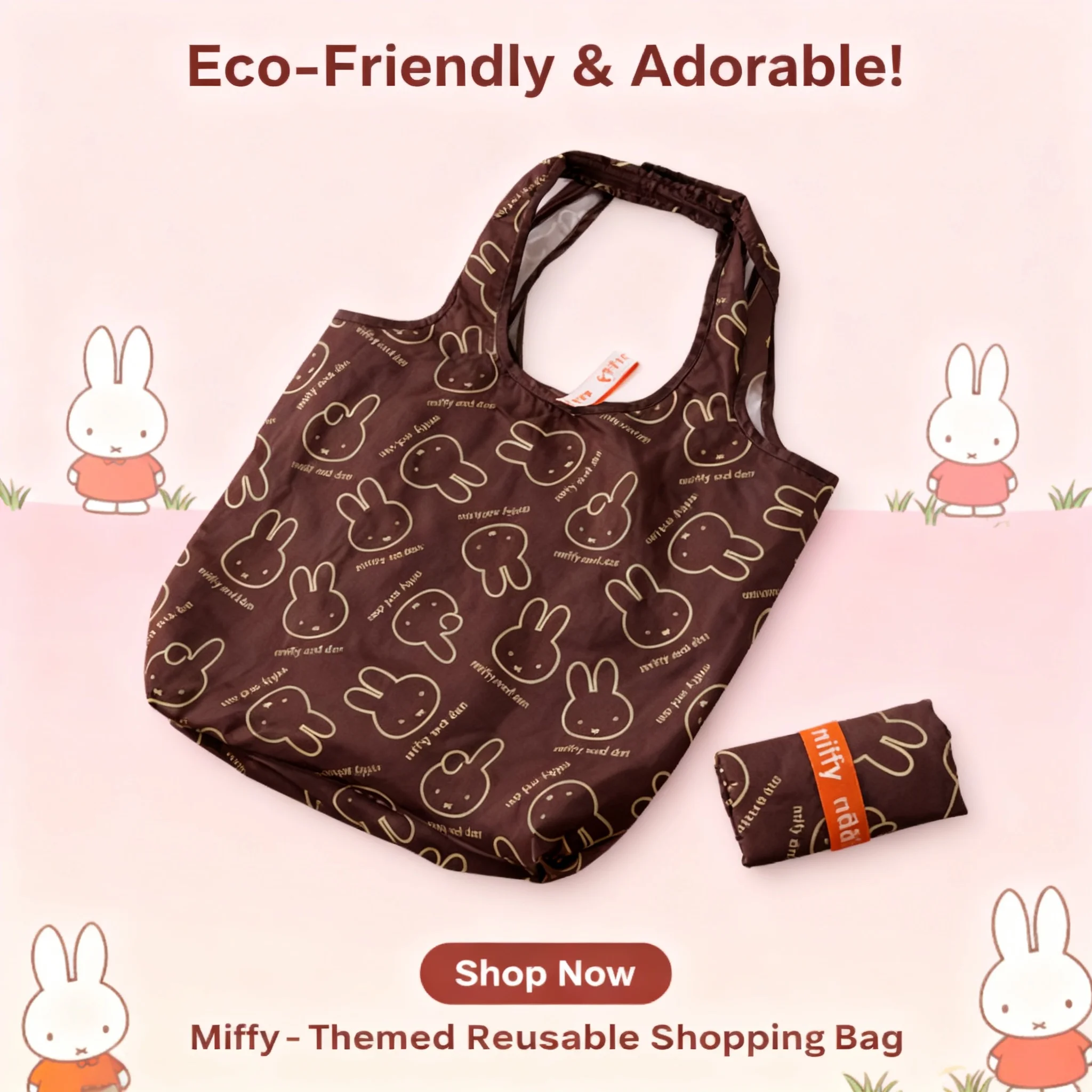 Miffy Kawaii Foldable Shopping Tote Bag Cute Portable High Capacity One Shoulder Bag Toys Gift for Girl Boy
Miffy Kawaii Foldable Shopping Tote Bag Cute Portable High Capacity One Shoulder Bag Toys Gift for Girl Boy