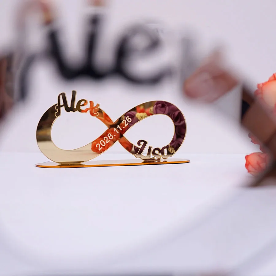 Personalized Custom Names & Infinity Symbol Custom Elegant Desktop Forever Gift Valentines Day Anniversary Wedding Centerpiece
Personalized Custom Names & Infinity Symbol Custom Elegant Desktop Forever Gift Valentines Day Anniversary Wedding Centerpiece
