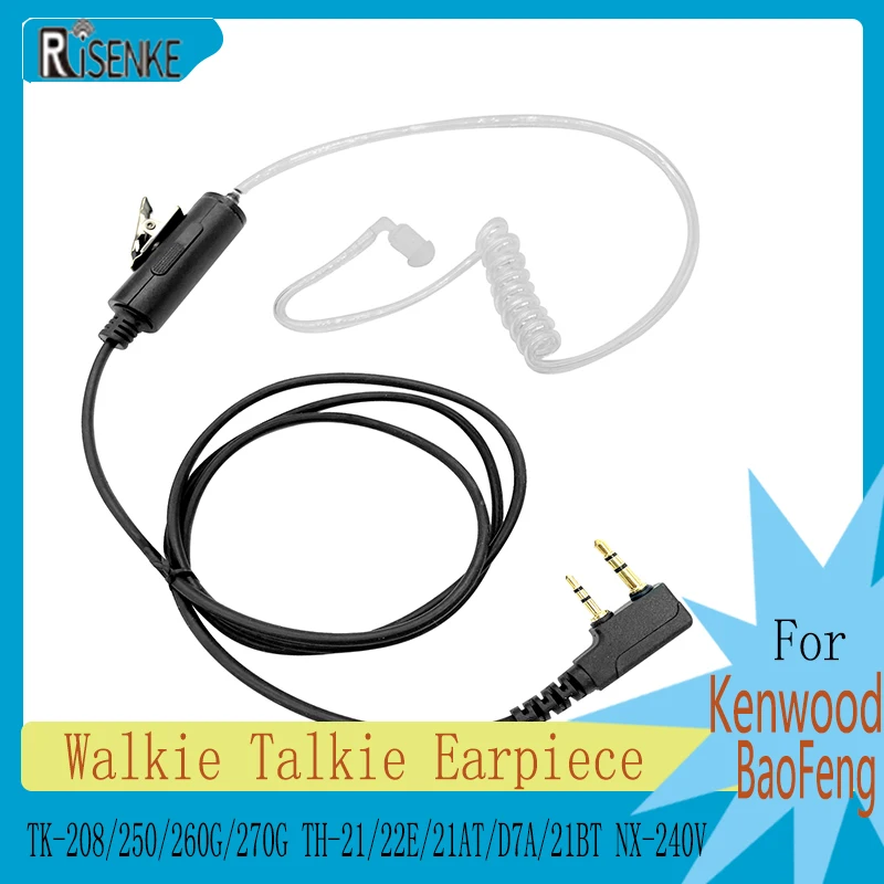 RISENKE-Earpiece Headset for Kenwood,Walkie Talkie,TK208,TK220,TK248,TK250,TK260G,TK270G,TH22E,TH21AT,THD7A,TH21BT,NX240V,NX420
RISENKE-Earpiece Headset for Kenwood,Walkie Talkie,TK208,TK220,TK248,TK250,TK260G,TK270G,TH22E,TH21AT,THD7A,TH21BT,NX240V,NX420
