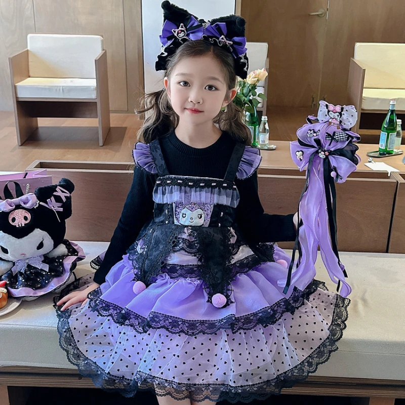 Детское платье в стиле аниме Sanrio Kuromi Hello Ki tty, плиссированная юбка в академическом стиле, платье принцессы для девочек, подарок на день рождения для девочек
Детское платье в стиле аниме Sanrio Kuromi Hello Ki tty, плиссированная юбка в академическом стиле, платье принцессы для девочек, подарок на день рождения для девочек