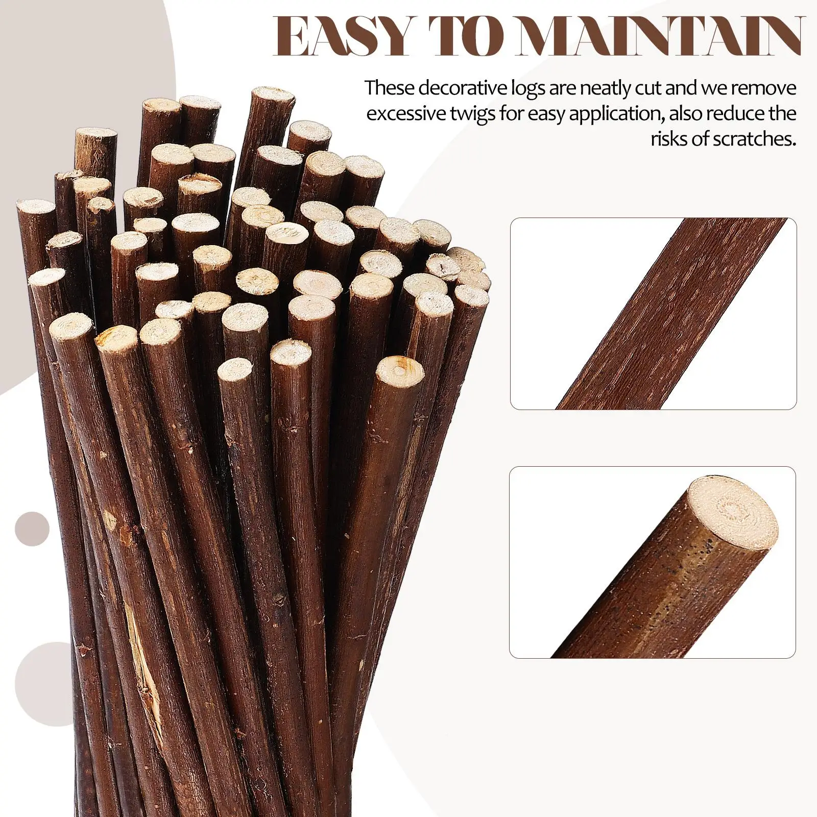 50 Pcs Dried Branches 30CM Natural Wood Sticks Craft Material Decorative Twigs Decoration Fireplace Logs Vase
50 Pcs Dried Branches 30CM Natural Wood Sticks Craft Material Decorative Twigs Decoration Fireplace Logs Vase
