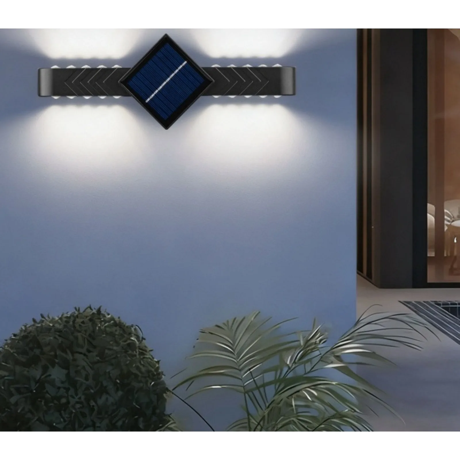 Solar garden light Balcony decoration Outdoor waterproof wall light Double head wall washer Up and down luminous solar light
Solar garden light Balcony decoration Outdoor waterproof wall light Double head wall washer Up and down luminous solar light