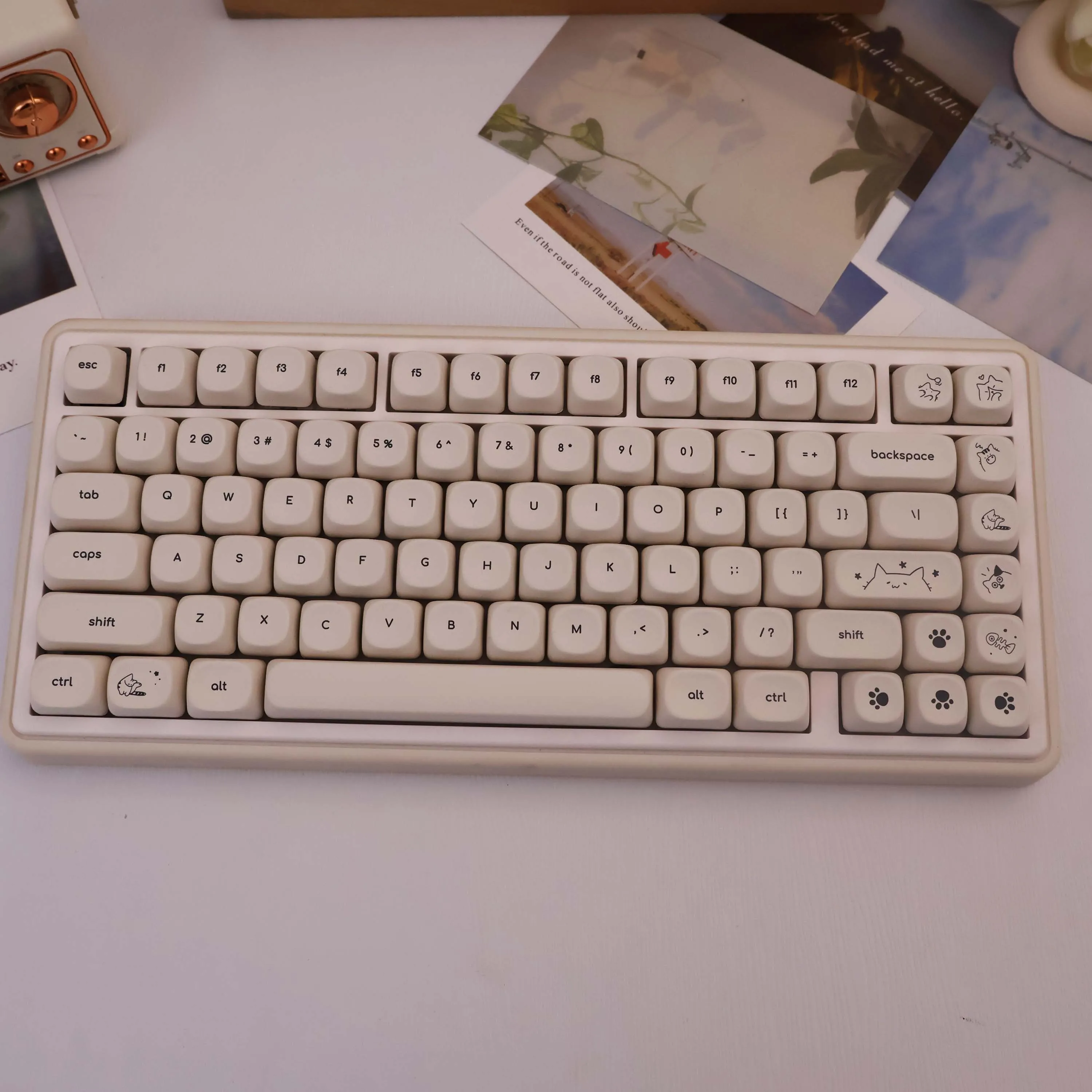 127 Keys Minimalist Cat PBT Keycaps MOA Profile Dye Sublimation for MX Switch 61/64/68/87/96/104/108 Mechanical Keyboard
127 Keys Minimalist Cat PBT Keycaps MOA Profile Dye Sublimation for MX Switch 61/64/68/87/96/104/108 Mechanical Keyboard