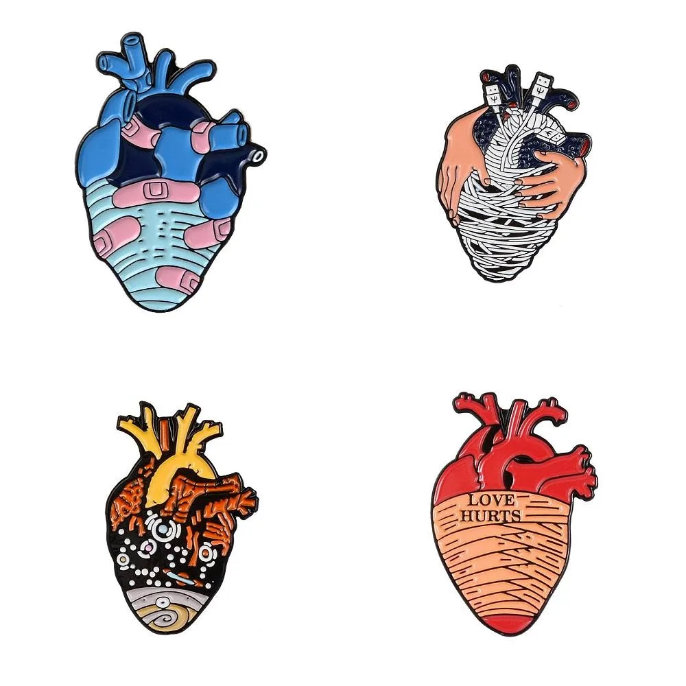 4Pcs 4 Styles Heart Enamel Pins Alloy Brooches for Backpack Clothes Mixed Color 30x20mm 1pc/style
4Pcs 4 Styles Heart Enamel Pins Alloy Brooches for Backpack Clothes Mixed Color 30x20mm 1pc/style
