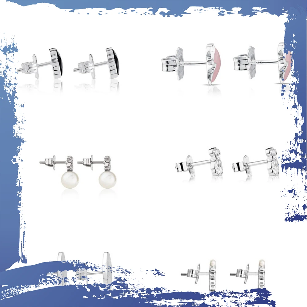 S925 Silver Earrings for Women Modern Design Fashionable Birthday Gift Trendy Chic Accessories
S925 Silver Earrings for Women Modern Design Fashionable Birthday Gift Trendy Chic Accessories
