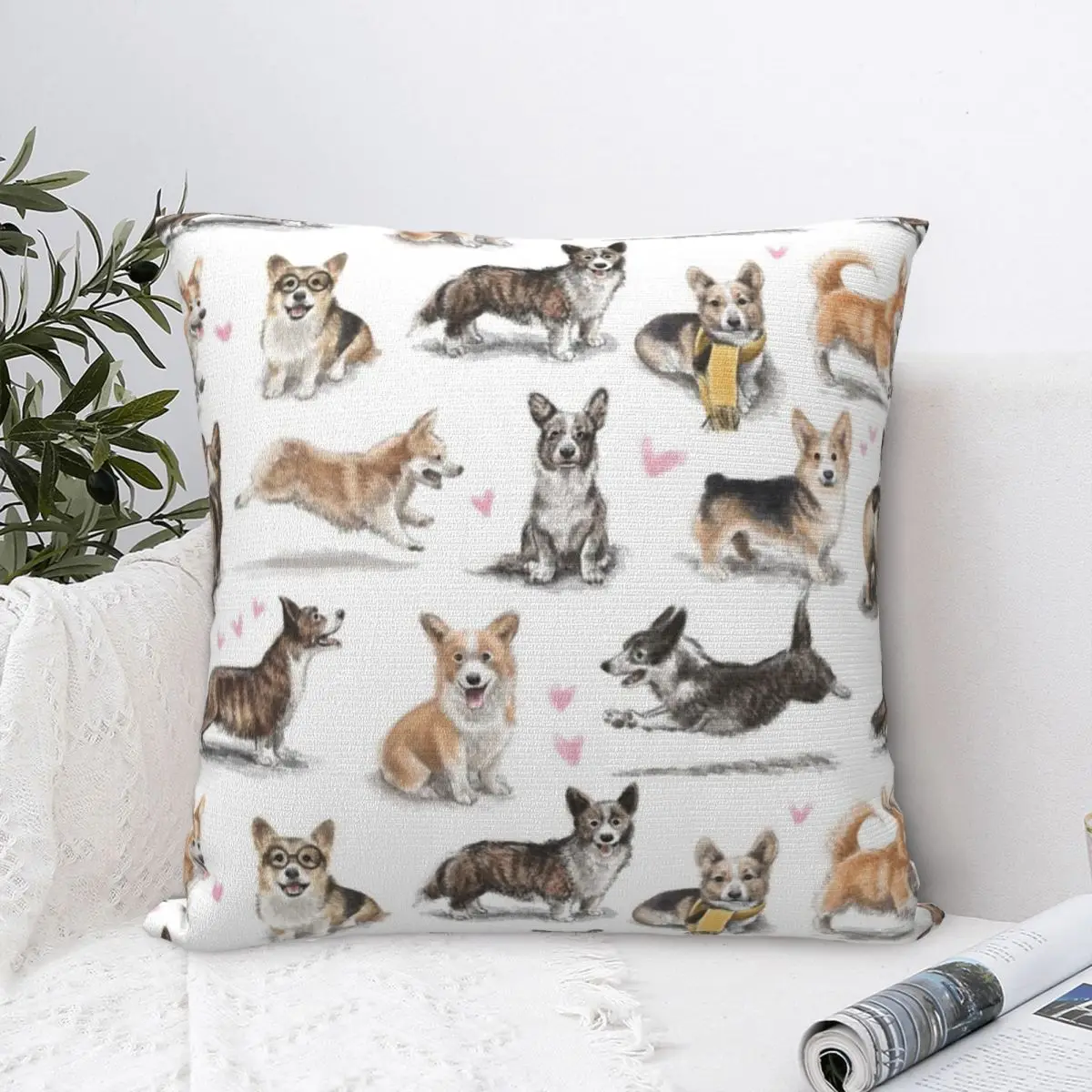 Corgi Square Pillowcase Polyester Pillow Cover Velvet Cushion Zip Decorative Comfort Throw Pillow For Home Living Room
Corgi Square Pillowcase Polyester Pillow Cover Velvet Cushion Zip Decorative Comfort Throw Pillow For Home Living Room