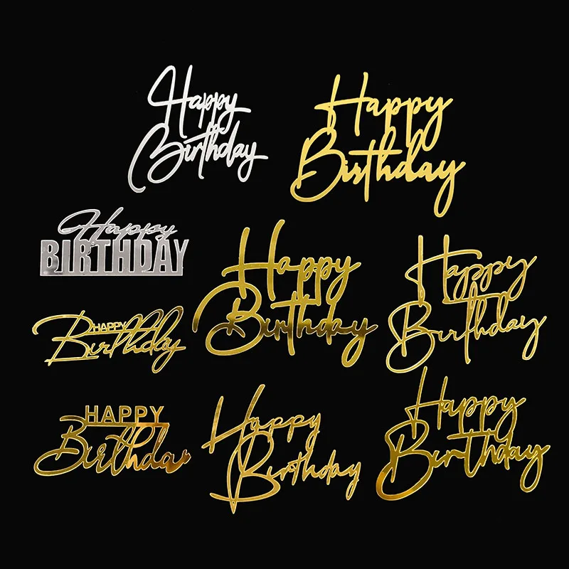 Happy Birthday Cake Topper Acrylic Gold Silver Butterfly Letter Cake Decorations For Baby Shower Birthday Party Supplies
Happy Birthday Cake Topper Acrylic Gold Silver Butterfly Letter Cake Decorations For Baby Shower Birthday Party Supplies