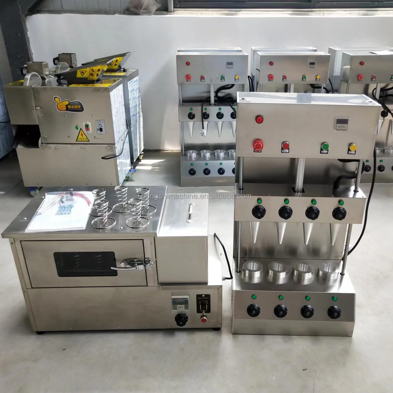 Automatic 4 Heads Pizza Cone Moulding Making Machine Stainless Steel Pizza Cone Oven Display Bakery Equipment
Automatic 4 Heads Pizza Cone Moulding Making Machine Stainless Steel Pizza Cone Oven Display Bakery Equipment