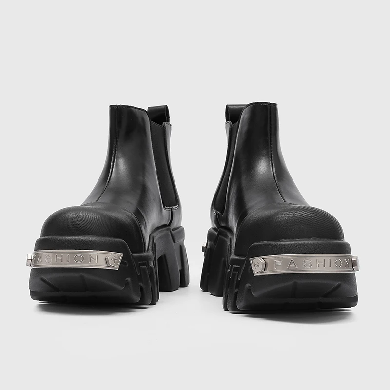 Men High Top Shoes New Style Height Increasing Thick Sole Metal Anti Kick Personalized Youth Fashion Boots
Men High Top Shoes New Style Height Increasing Thick Sole Metal Anti Kick Personalized Youth Fashion Boots