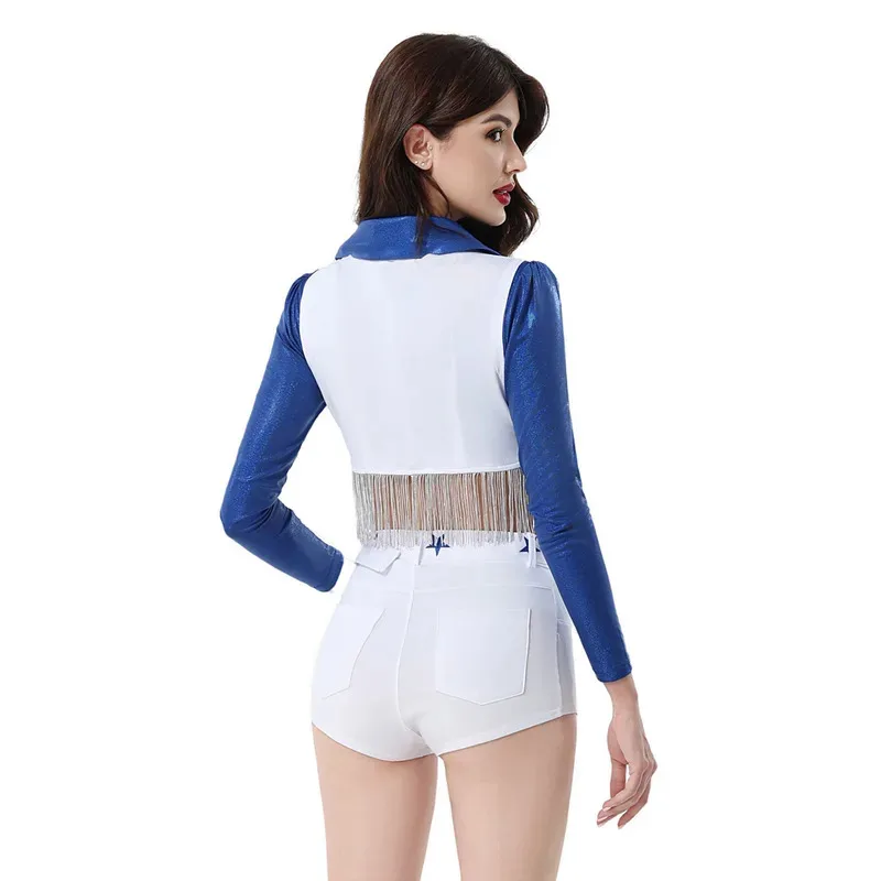 CyEuropean Cup Football Cheerleading Costume,rugby Cheerleading Costume, Dallas Cowboy Team Uniform, Sexy Football Girl Shorts S
CyEuropean Cup Football Cheerleading Costume,rugby Cheerleading Costume, Dallas Cowboy Team Uniform, Sexy Football Girl Shorts S