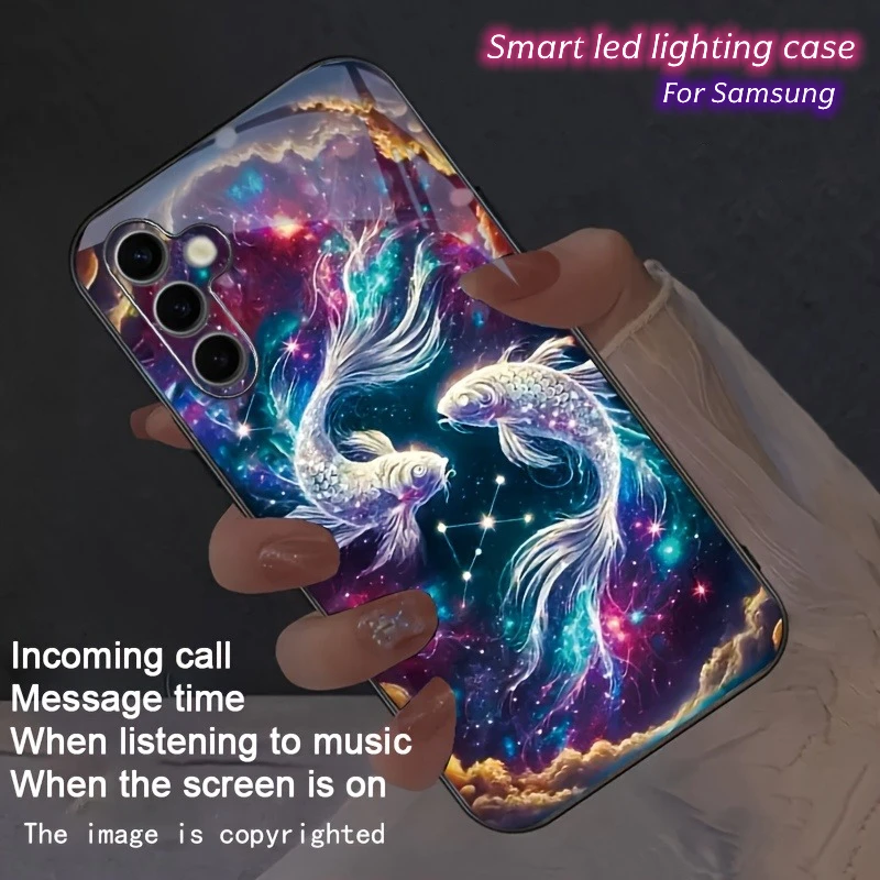 Fortune Koi Carp LED Colorful Call Flash Light Phone Case For Samsung S25 S24 Ultra S23 S22 Plus FE A36 A26 A16 A06 A15 A55 5G
Fortune Koi Carp LED Colorful Call Flash Light Phone Case For Samsung S25 S24 Ultra S23 S22 Plus FE A36 A26 A16 A06 A15 A55 5G