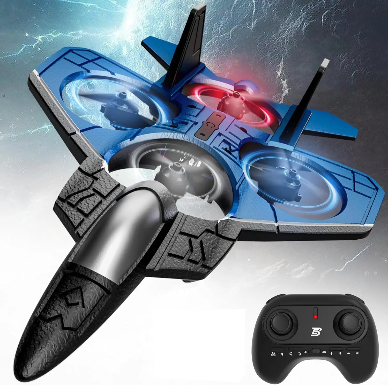 Remote Control Fighter Jet Toy with 360° Flip, Foam F22 Raptor Stunt Plane, Mini Drone for Adults & Kids, 2 Batteries Included, Airplane Gift
Remote Control Fighter Jet Toy with 360° Flip, Foam F22 Raptor Stunt Plane, Mini Drone for Adults & Kids, 2 Batteries Included, Airplane Gift