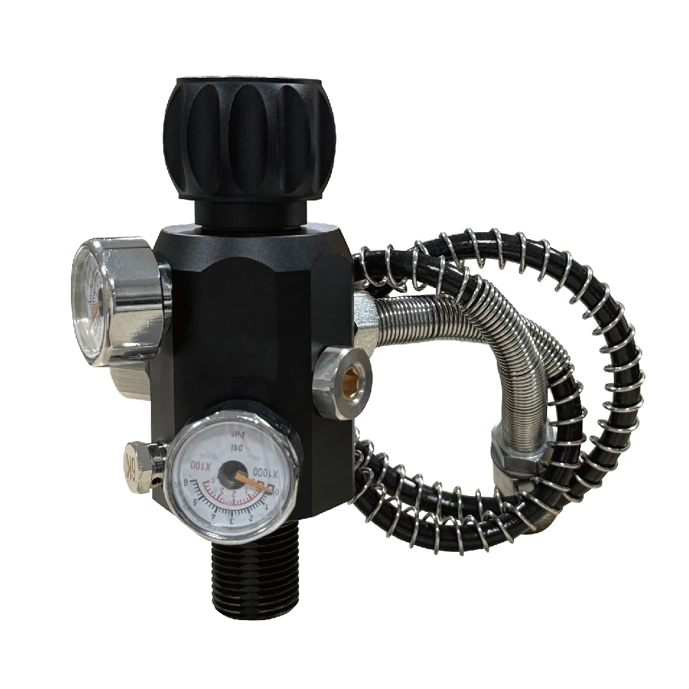 High Pressure Tank Charging Valve Air Filling Station Refill Adapter M18x1.5 Double Gauge Cylinder Valve with Regulated Output
High Pressure Tank Charging Valve Air Filling Station Refill Adapter M18x1.5 Double Gauge Cylinder Valve with Regulated Output