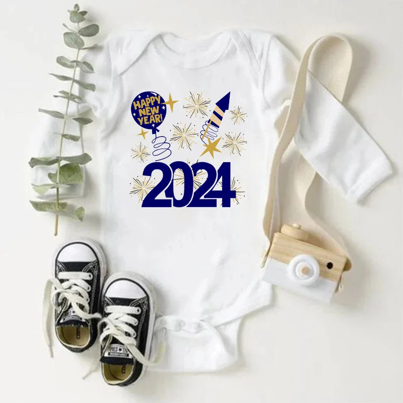 Hello 2024 Newborn Baby Rompers Long Sleeve Infant Jumpsuit My First New Year Baby Boys Girls New Year Ropa Clothes
Hello 2024 Newborn Baby Rompers Long Sleeve Infant Jumpsuit My First New Year Baby Boys Girls New Year Ropa Clothes