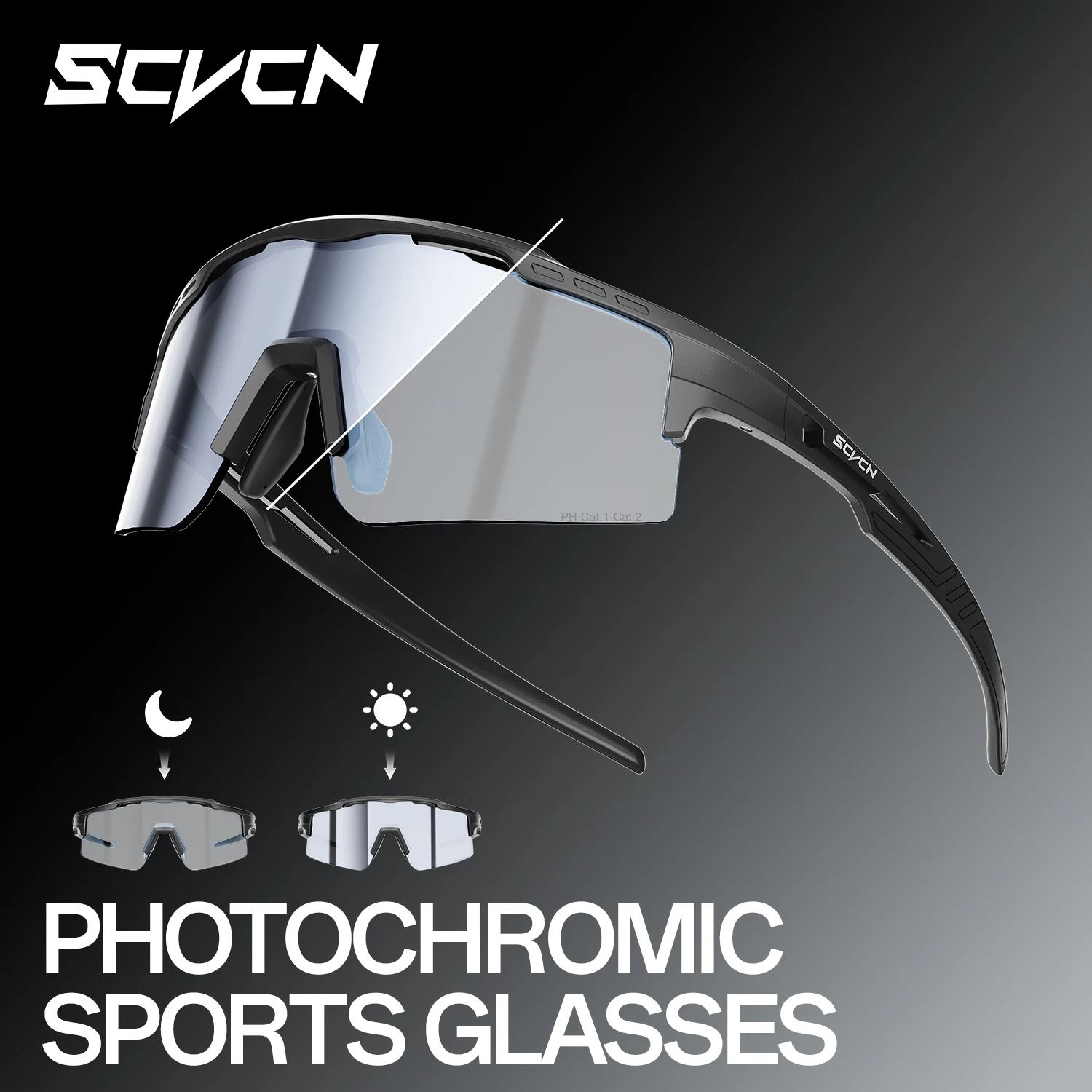 SCVCN Photochromic Cycling Sunglasses Outdoor Leisure Sports and Running Unisex Fashion Glasses UV-Protection Driving Sunglasses
SCVCN Photochromic Cycling Sunglasses Outdoor Leisure Sports and Running Unisex Fashion Glasses UV-Protection Driving Sunglasses