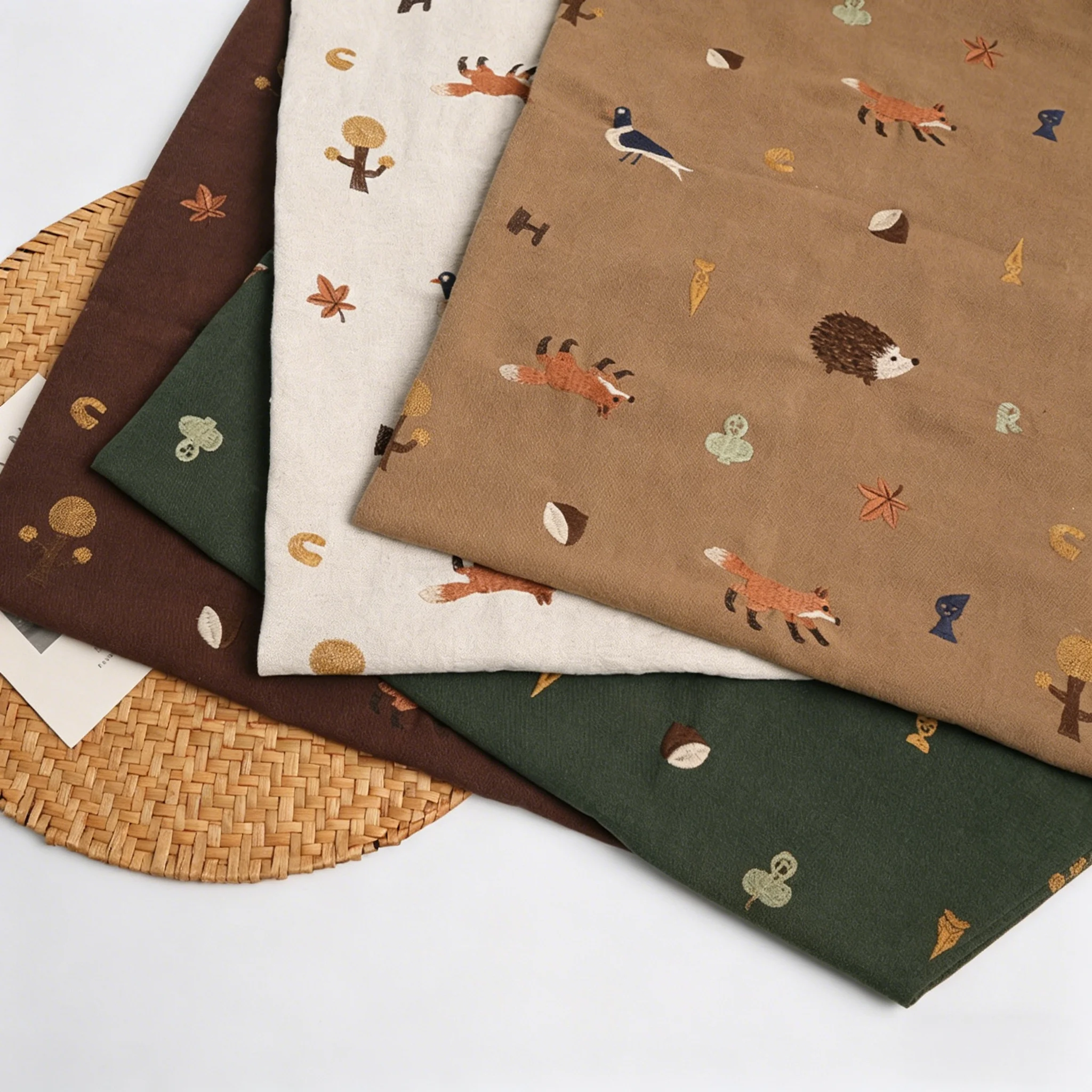 Fox Little Hedgehog Cotton Linen Embroidered Fabric Thick Textile Patchwork Sofa Cover Pillow Tablecloth Crafts Sewing Materials
Fox Little Hedgehog Cotton Linen Embroidered Fabric Thick Textile Patchwork Sofa Cover Pillow Tablecloth Crafts Sewing Materials