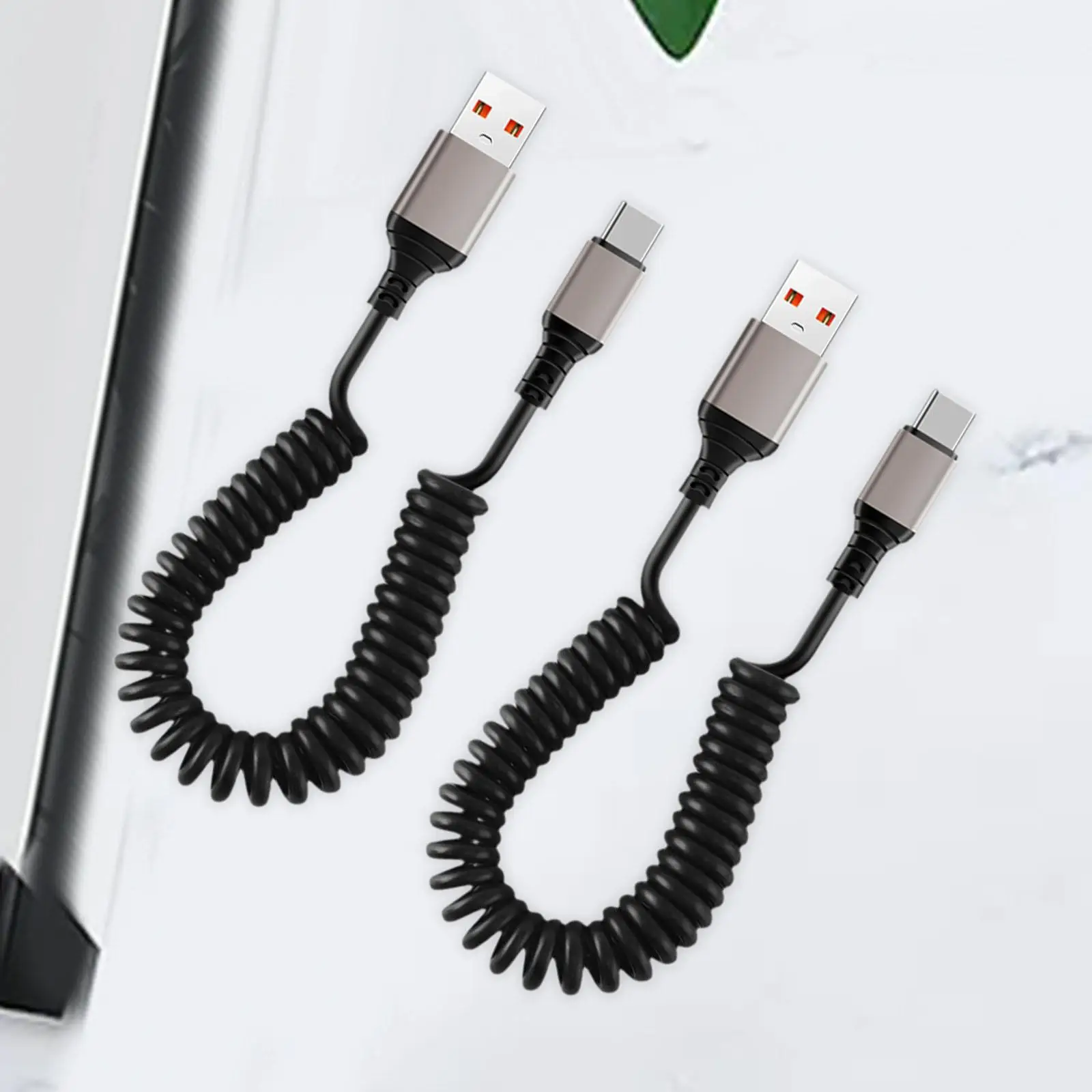 2x USB-C кабели для быстрой зарядки, спиральные зарядные шнуры USB Type-C для путешествий, грузовиков, автомобилей и электронных устройств
2x USB-C кабели для быстрой зарядки, спиральные зарядные шнуры USB Type-C для путешествий, грузовиков, автомобилей и электронных устройств