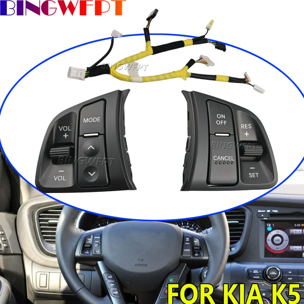 1 Set Car Multifunctional Steering Wheel Button For KIA K5 Optima 2011-2013 Multimedia Cruise Control Switch With Backlight
1 Set Car Multifunctional Steering Wheel Button For KIA K5 Optima 2011-2013 Multimedia Cruise Control Switch With Backlight