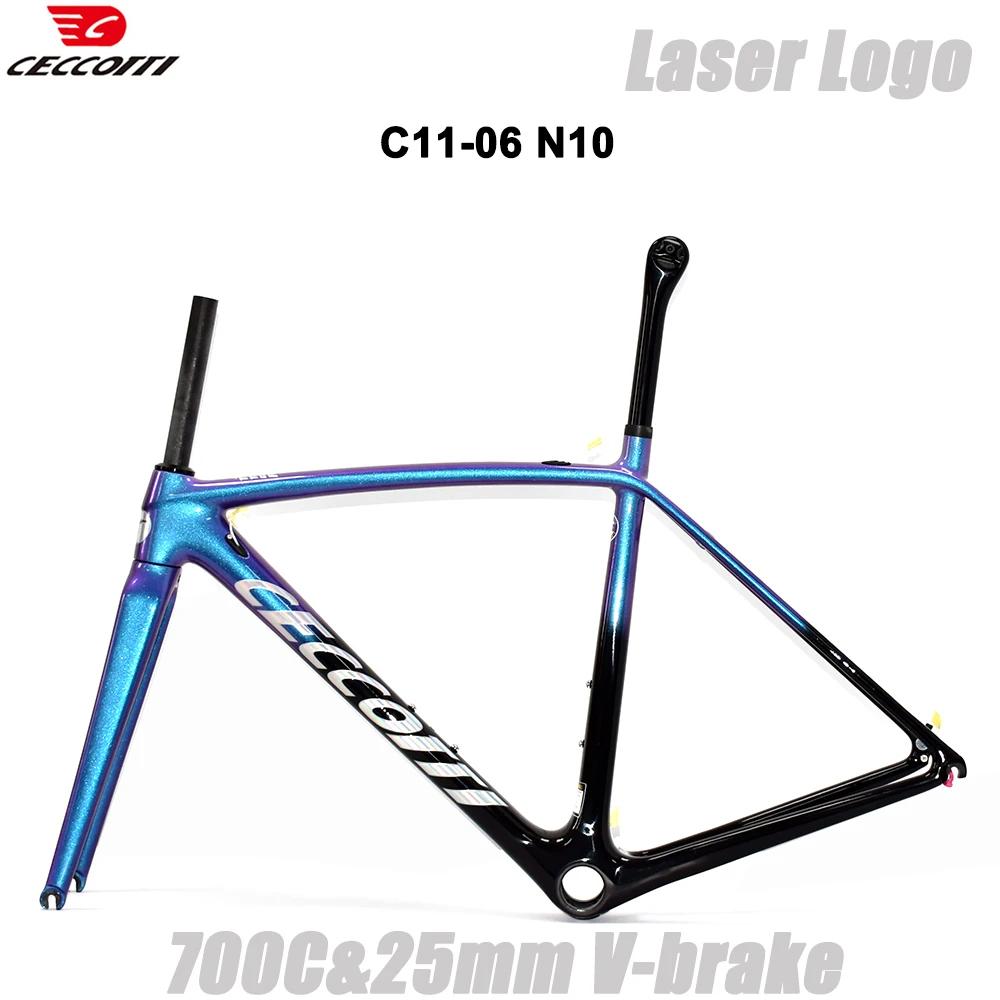 Рама для шоссейного велосипеда CECCOTTI RF11 из карбона, сверхлегкая, под V-образные тормоза, PF30 BB, 700C x 25C, совместима с Di2 и механическими велосипедами
Рама для шоссейного велосипеда CECCOTTI RF11 из карбона, сверхлегкая, под V-образные тормоза, PF30 BB, 700C x 25C, совместима с Di2 и механическими велосипедами