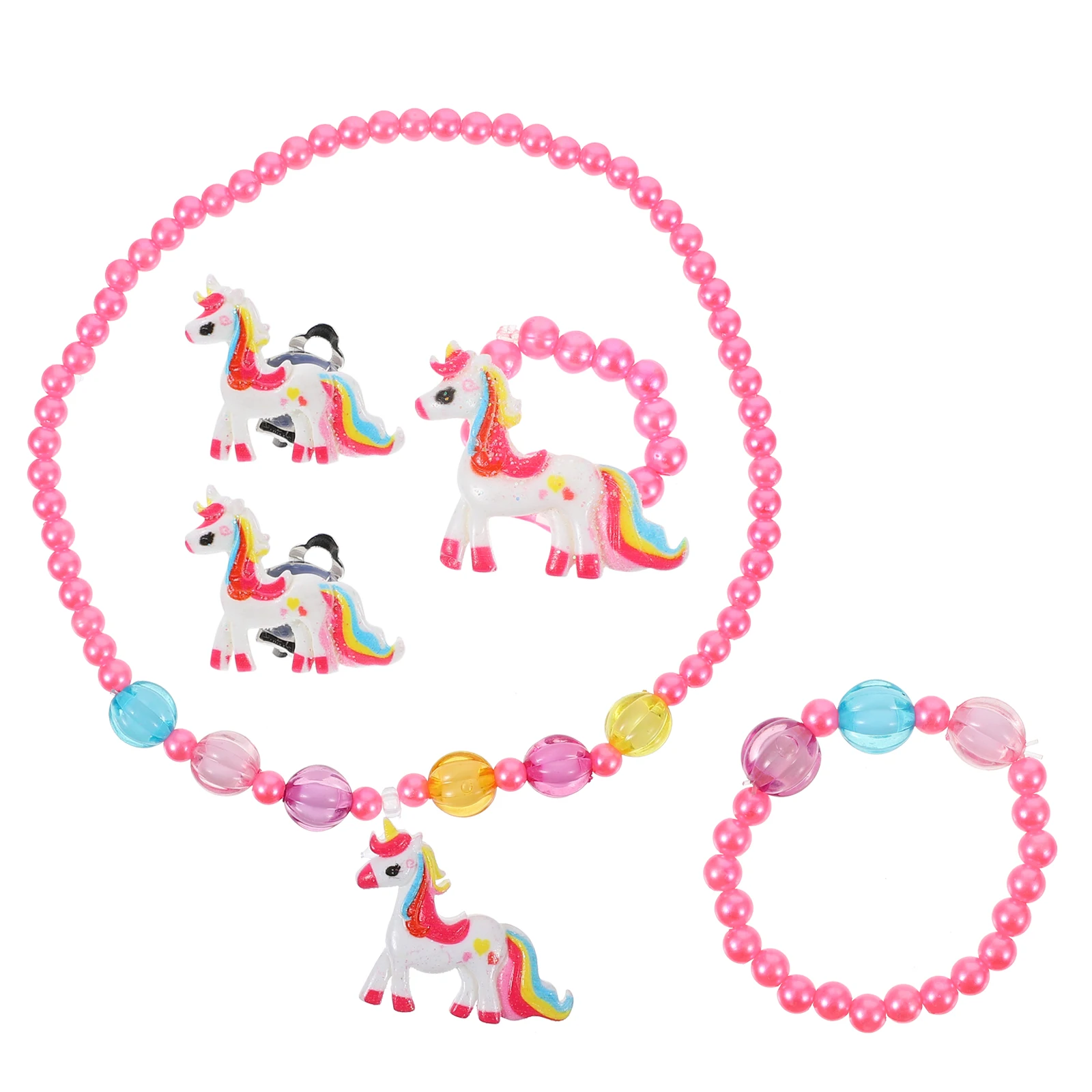 Children's Jewelry Set Kids Beaded Necklace and Bracelet Necklaces Girl Earrings for
Children's Jewelry Set Kids Beaded Necklace and Bracelet Necklaces Girl Earrings for