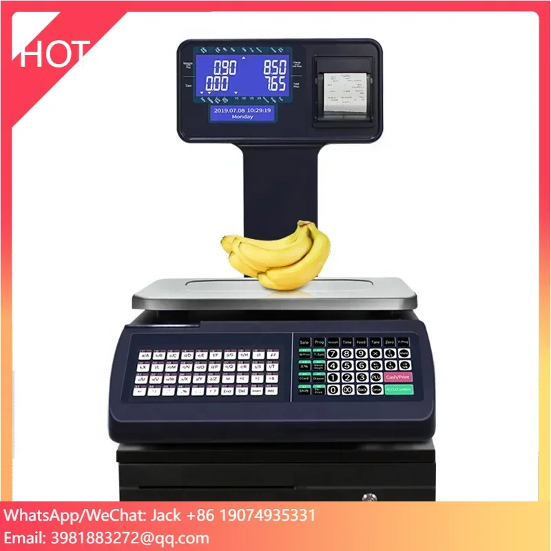 Supermarket Print Labeling Cash Register Scale Weight Machine Price Electronic Counting Scale
Supermarket Print Labeling Cash Register Scale Weight Machine Price Electronic Counting Scale