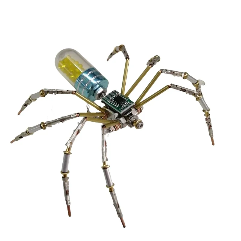 DIY Cyberpunk Mechanical Spider Metal Assembly Insects Model Kit 3D Puzzle Creative Handmade Toys Gift - 90pcs
DIY Cyberpunk Mechanical Spider Metal Assembly Insects Model Kit 3D Puzzle Creative Handmade Toys Gift - 90pcs