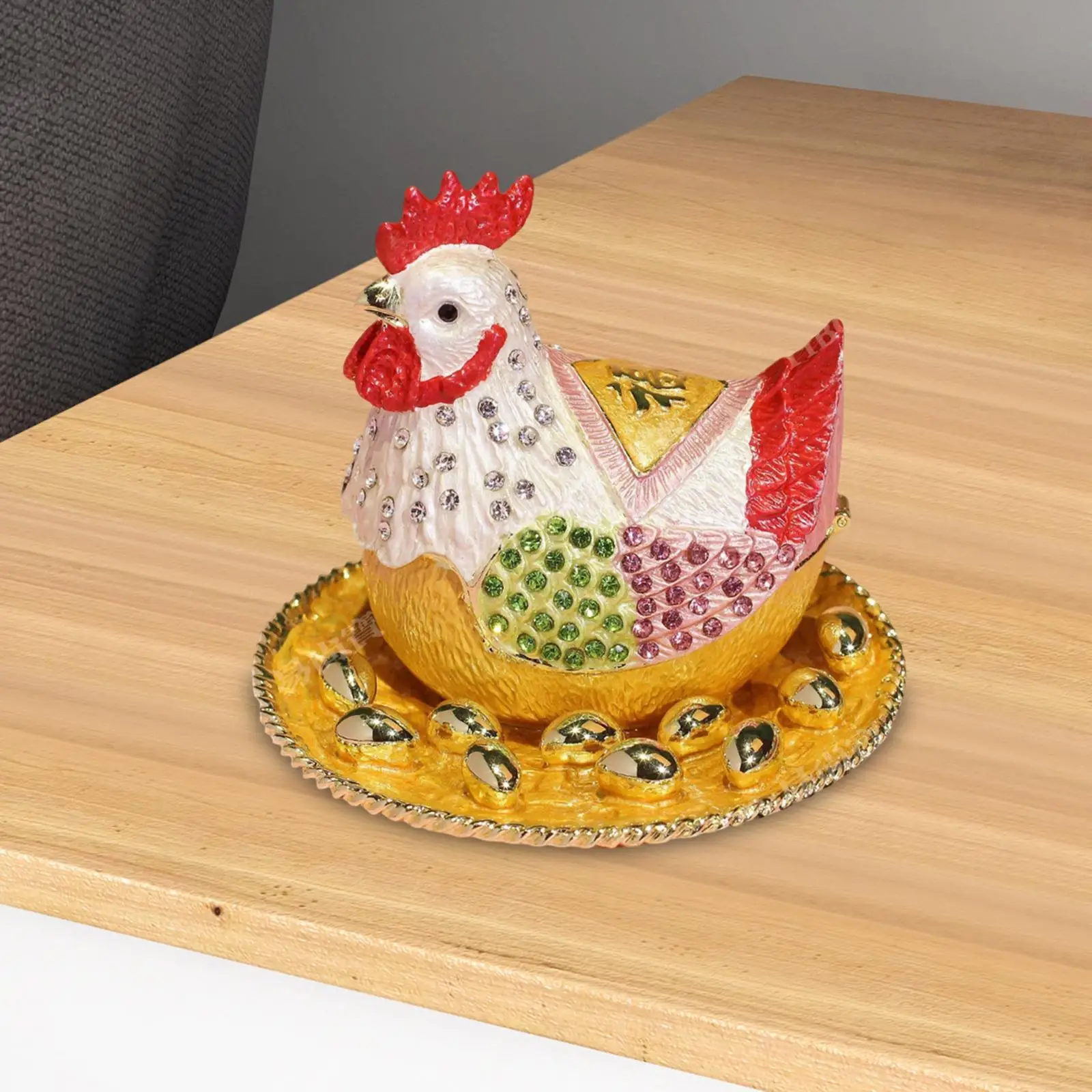Статуя курицы, шкатулка для драгоценностей, держатель для хранения, орнамент, декор, поделки, коробка на память для
Статуя курицы, шкатулка для драгоценностей, держатель для хранения, орнамент, декор, поделки, коробка на память для
