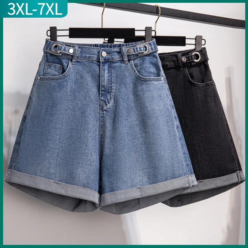 New 2023 Ladies Summer Plus Size hot pants For Women Large Size Loose Blue Black Cotton Pocket Denim Shorts 3XL 4XL 5XL 6XL 7XL
New 2023 Ladies Summer Plus Size hot pants For Women Large Size Loose Blue Black Cotton Pocket Denim Shorts 3XL 4XL 5XL 6XL 7XL