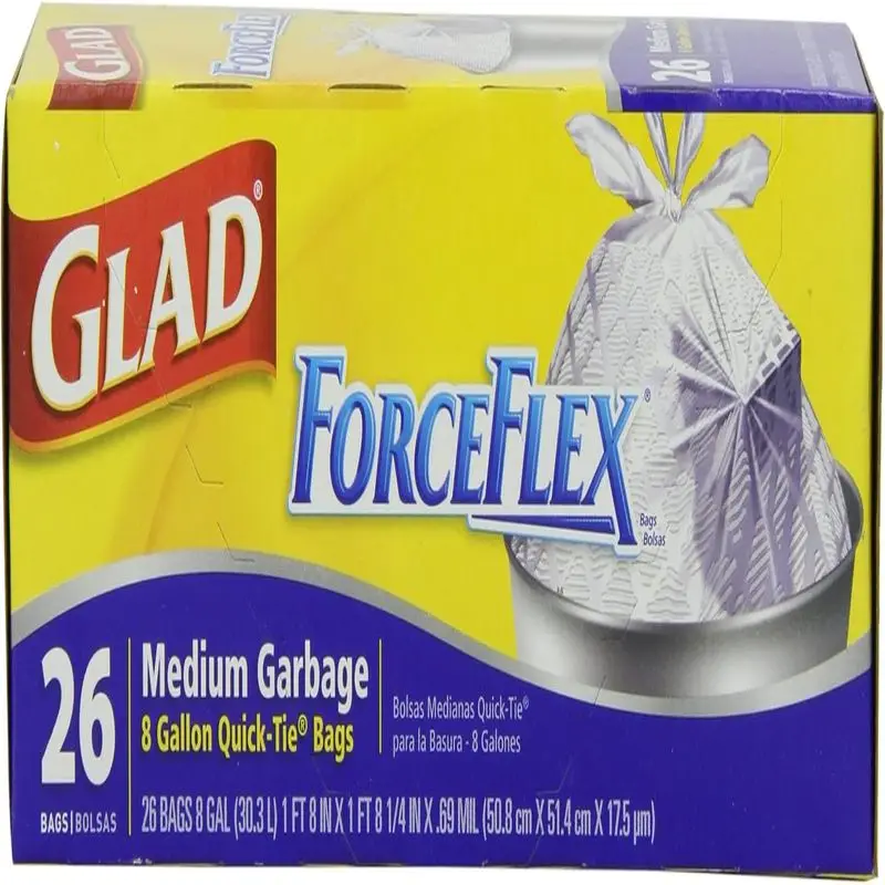 Мешок для мусора Glad 70403 Force Flex среднего размера, 8 галлонов, 26 шт. 
Мешок для мусора Glad 70403 Force Flex среднего размера, 8 галлонов, 26 шт.