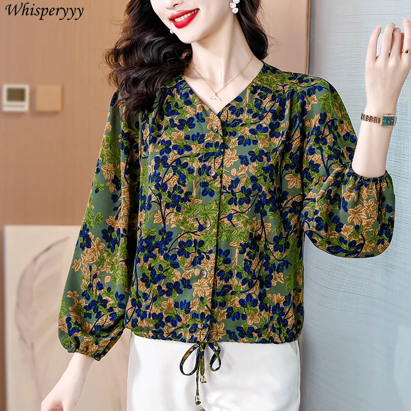 Cardigan Women Blouse Spring Summer Fashion All-match Slim Shawl Floral Coat Air-conditioned Shirt Floral V-neck Tops Female
Cardigan Women Blouse Spring Summer Fashion All-match Slim Shawl Floral Coat Air-conditioned Shirt Floral V-neck Tops Female
