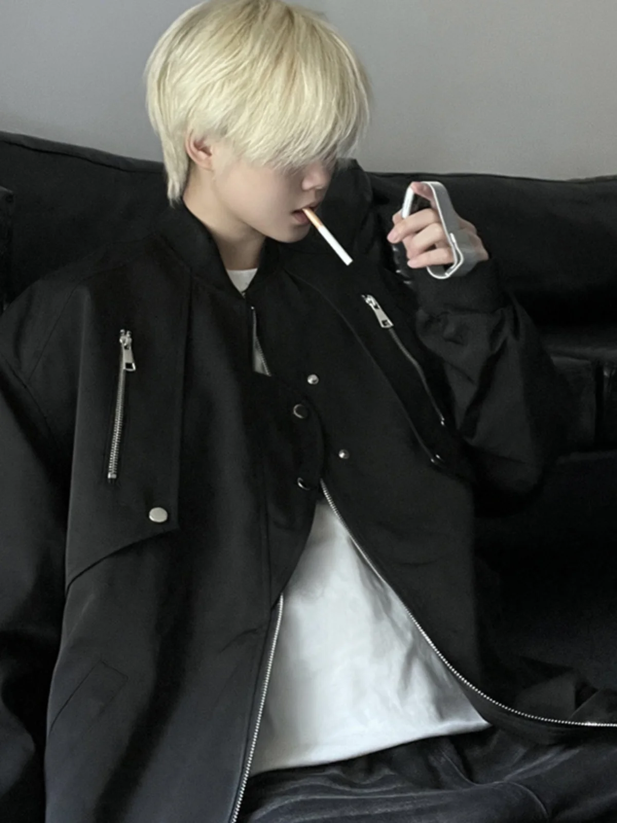 Cleanfit ort Baseball Jaet Men's Spring Autumn Sle High Street Trendy Brand Flight Jaet Zipper Closure Loose Fit Jaet
Cleanfit ort Baseball Jaet Men's Spring Autumn Sle High Street Trendy Brand Flight Jaet Zipper Closure Loose Fit Jaet