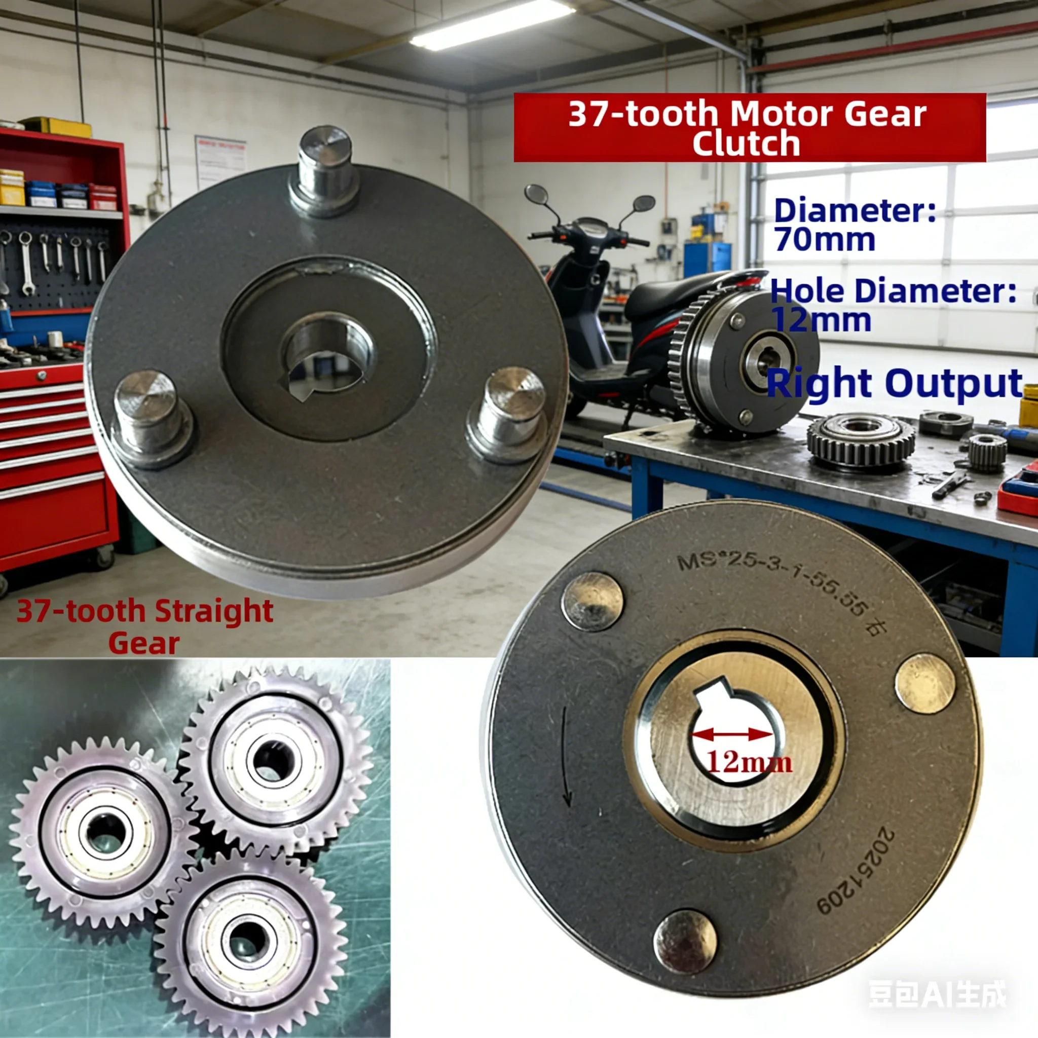 Electric Bike Motor Clutch 70mm Stainless Steel Motor Clutch Right Outlet Planet Gear Base For 37T Spur Gear Accessories
Electric Bike Motor Clutch 70mm Stainless Steel Motor Clutch Right Outlet Planet Gear Base For 37T Spur Gear Accessories