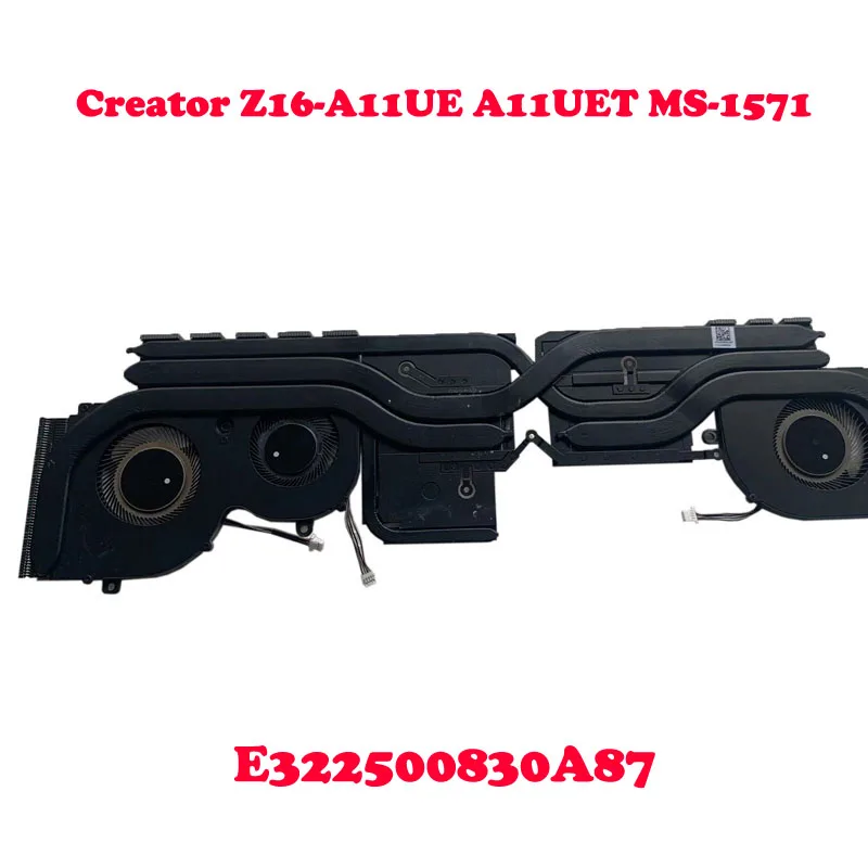 CPU GPU FAN&Heatsink For MSI Creator Z16-A11UE A11UET MS-1571 E322500830A87 BS5405SH-U4W 1571-CPU-4P 1571-G-CW-4P BS4505SH-U5C
CPU GPU FAN&Heatsink For MSI Creator Z16-A11UE A11UET MS-1571 E322500830A87 BS5405SH-U4W 1571-CPU-4P 1571-G-CW-4P BS4505SH-U5C