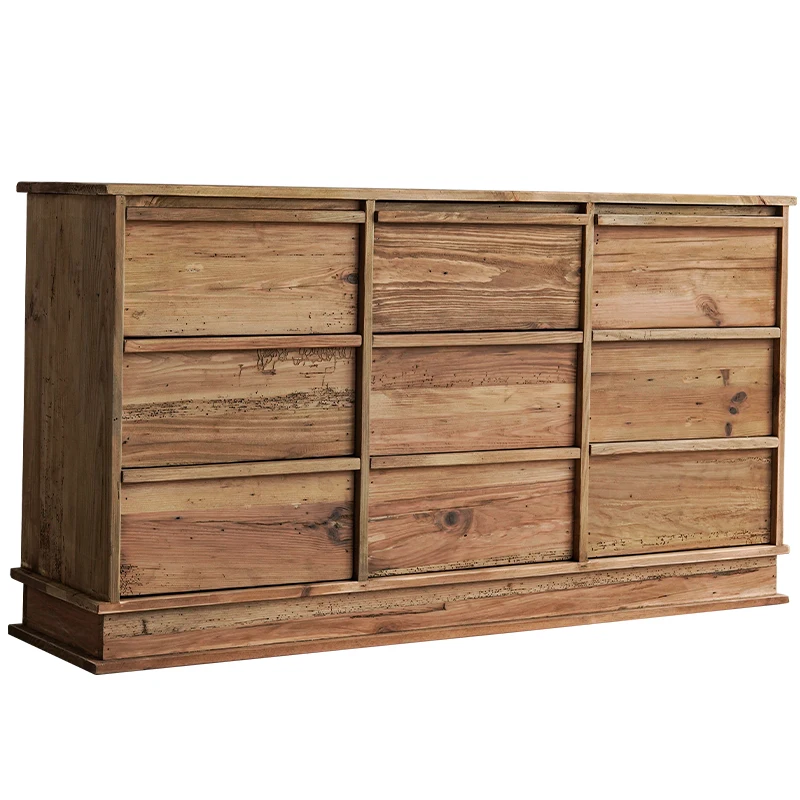 Retro solid wood chest side cabinet simple old pine locker drawer storage dining side
Retro solid wood chest side cabinet simple old pine locker drawer storage dining side
