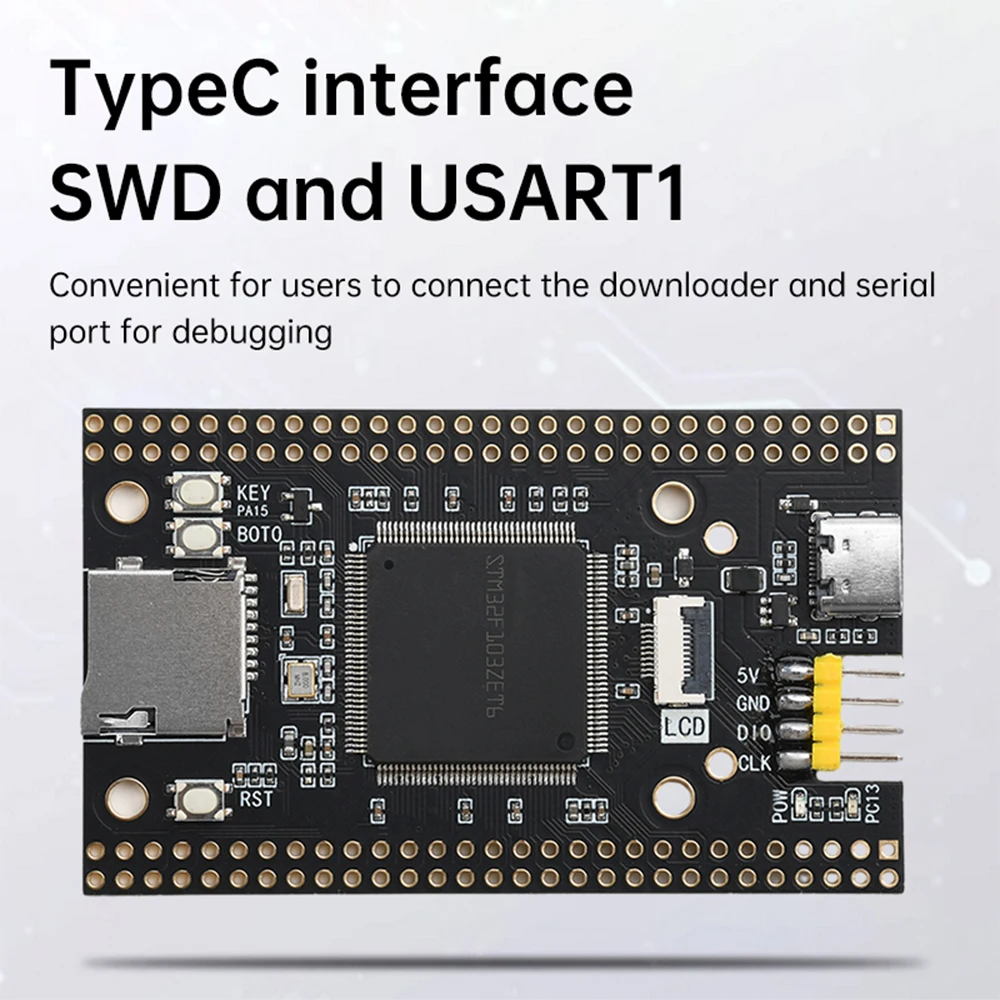 STM32F103ZET6/STM32F407ZGT6 Core Board Development Board STM32F103 System Learning Board Type-C
STM32F103ZET6/STM32F407ZGT6 Core Board Development Board STM32F103 System Learning Board Type-C
